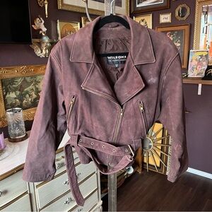 Wilson’s Suede Genuine Leather Motorcycle Jacket Medium